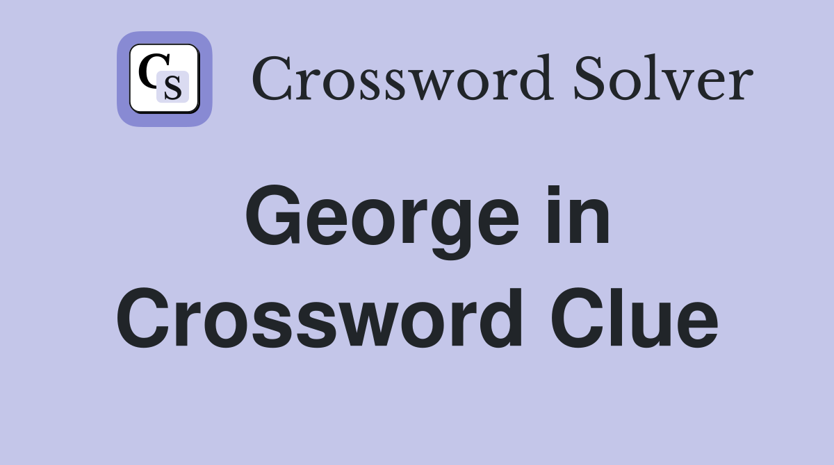 George in Dark Victory and The Old Maid Crossword Clue Answers